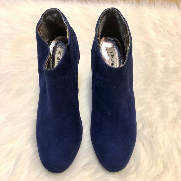 Steve Madden blue suede booties - Picture 2 of 7